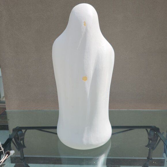 Vintage Blow Mold Ghost with Pumpkin Halloween Display 33" Home Decor 1970'S - Picture 5 of 11